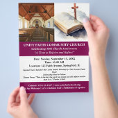 Uniek kerkelijk Jubileum Flyer (Hand)