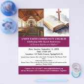 Uniek kerkelijk Jubileum Flyer (Enkel)