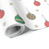 Uniek kerstboomschilderpatroon cadeaupapier (Rol Hoek)