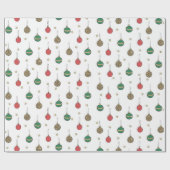 Uniek kerstboomschilderpatroon cadeaupapier (Vlak)