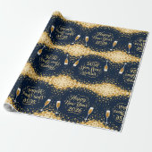 Uniek kerstcadeaupapier cadeaupapier (Uitgerold)