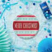 Uniek Kerstmispatroon Aangepaste tekst Papieren Bordje (Feest)