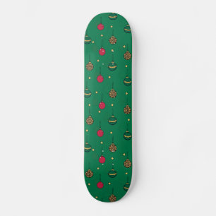 Uniek kerstornament Baubles groen patroon Persoonlijk Skateboard