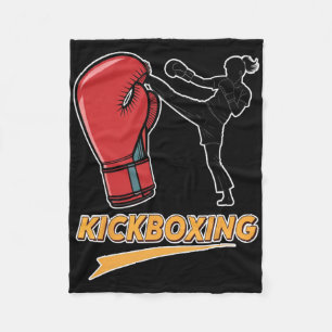 Uniek kickboksen boks handschoen ontwerp fleece deken