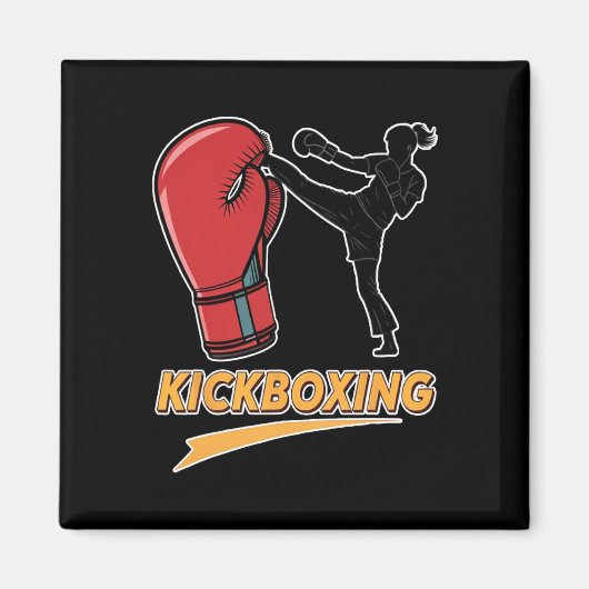 Uniek kickbokshandschoenontwerp magneet (Voorkant)