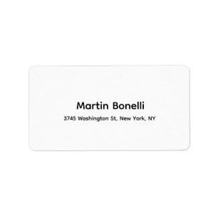Uniek Klassiek Eenvoudig Zwart Wit Etiket