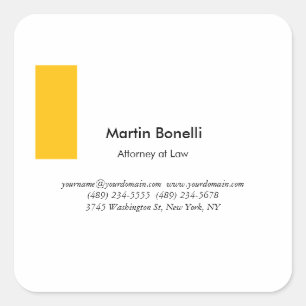 Uniek Klassiek Eenvoudig Zwart & Wit Vierkante Sticker