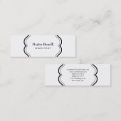 Uniek klassiek standaardscherm mini visitekaartje (Voorkant / Achterkant)