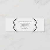 Uniek klassiek standaardscherm mini visitekaartje (Achterkant)