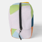 Uniek kleurenblok abstracte kunst gepersonaliseerd toilettasje (Rechts)