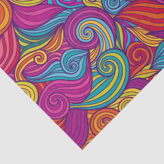 Uniek kleurig zwendel tissuepapier (Detail)