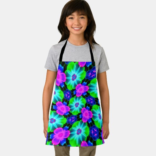 Uniek kleurrijk bloemenpatroon schort (Insitu)