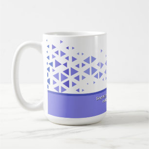 Uniek Kleurrijk Driehoekpatroon & Citaten Koffiemok