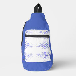 Uniek Kleurrijk Driehoekpatroon & Citaten Sling Bag