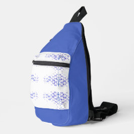 Uniek Kleurrijk Driehoekpatroon & Citaten Sling Bag