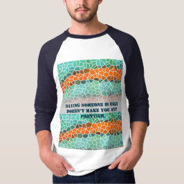 Uniek Kleurrijk Driehoekpatroon & Citaten T-shirt