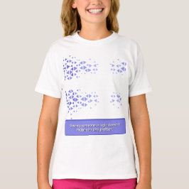 Uniek Kleurrijk Driehoekpatroon & Citaten T-shirt