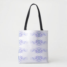 Uniek Kleurrijk Driehoekpatroon & Citaten Tote Bag