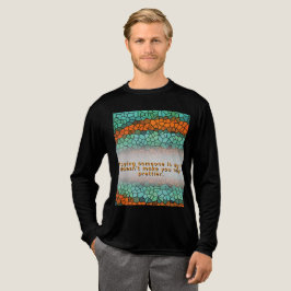Uniek Kleurrijk Driehoekpatroon & Citaten Tri-Blend Shirt