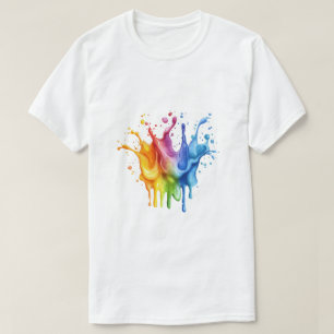 Uniek kleurrijk ontwerp voor verf liefhebbers t-shirt