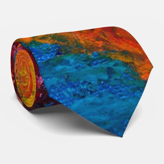 Uniek kleurrijk Stropdas van Mannen (Opgerold)