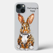 Uniek konijn met gevlekte luipaard Case-Mate iPhone case (Achterkant)