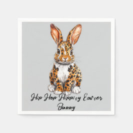 Uniek konijn met gevlekte luipaard servet