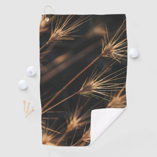 Uniek kort barstend wild gras golfhanddoek (Insitu)