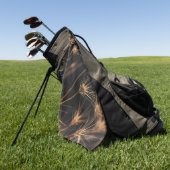 Uniek kort barstend wild gras golfhanddoek (Groen)