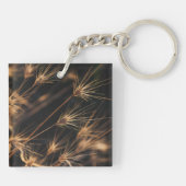 Uniek kort barstend wild gras sleutelhanger (Achterkant)