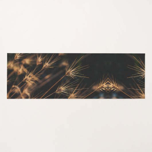 Uniek kort barstend wild gras yogamat (Voorkant (horizontaal))