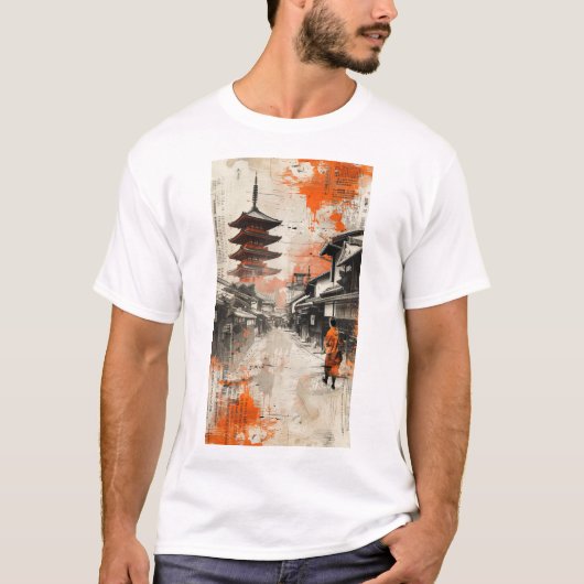 Uniek Kyoto geïnspireerd T-shirt ontwerp (Voorkant)