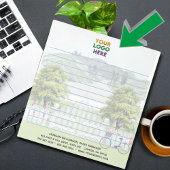 Uniek landthema Corporate Logo Lined Notitieblok