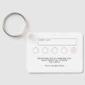 Uniek Lash Expert Visitekaartje met QR-code Sleutelhanger (Achterkant)