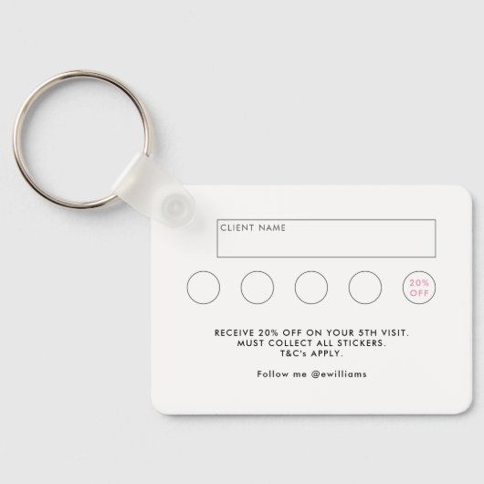 Uniek Lash Expert Visitekaartje met QR-code Sleutelhanger (Achterkant)