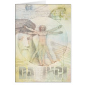 Uniek Leonardo da Vinci Vitruvian Man Collage (Voorkant)
