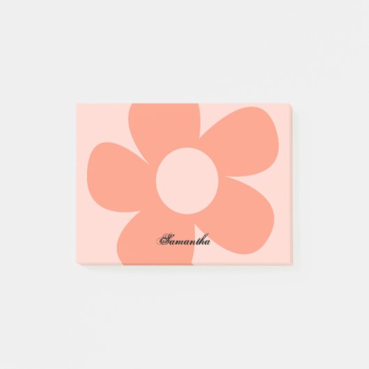Uniek Leuk Schattige Roze Y2k Bloem Aangepast Post-it® Notes (Voorkant)