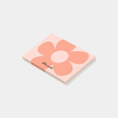 Uniek Leuk Schattige Roze Y2k Bloem Aangepast Post-it® Notes (Schuin)