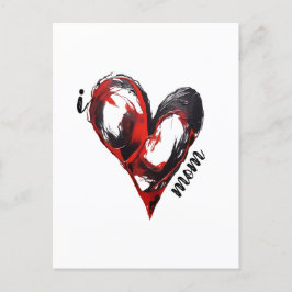 uniek liefdesschilderij - custom design T-Shirt Briefkaart