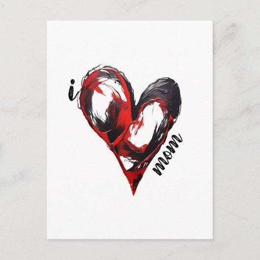 uniek liefdesschilderij - custom design T-Shirt Briefkaart (Voorkant)