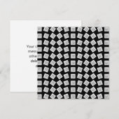 Uniek Logo- of Afbeeldingen patroon | Zwart (bewer Bedankkaart (Voorkant / Achterkant)