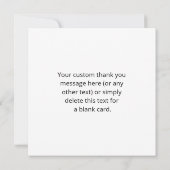 Uniek Logo- of Afbeeldingen patroon | Zwart (bewer Bedankkaart (Achterkant)