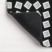 Uniek Logo- of Afbeeldingen patroon | Zwart (bewer Muismat (Hoek)