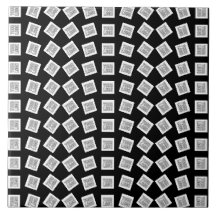 Uniek Logo- of Afbeeldingen patroon | Zwart (bewer