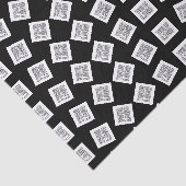 Uniek Logo- of Afbeeldingen patroon | Zwart (bewer Tissuepapier (Detail)