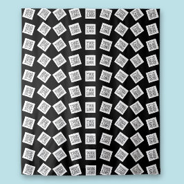 Uniek Logo- of Afbeeldingen patroon | Zwart (bewer Wandkleed