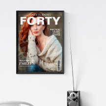 Uniek Magazine 40e verjaardag Custom Photo welkom