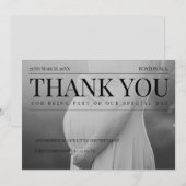 Uniek Magazine Foto Baby shower Bedankkaart (Voorkant / Achterkant)