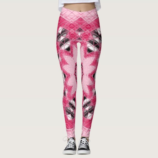 Uniek Mandala ontwerp Leggings (Voorkant)