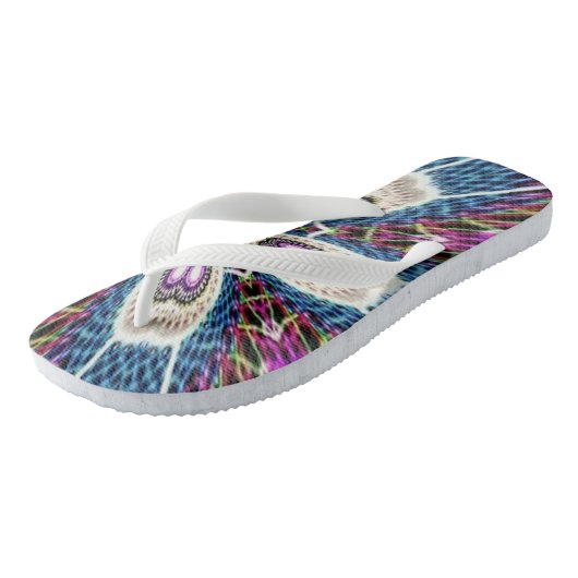 uniek Mandala ontwerp Teenslippers (Schuin)